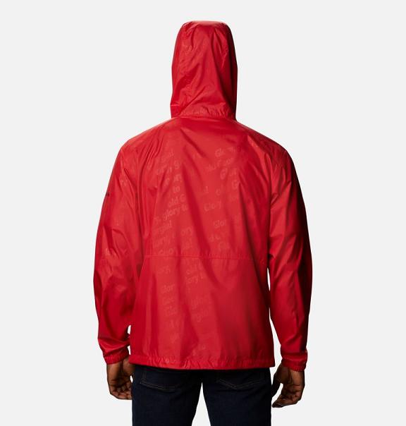 Columbia Collegiate Windbreaker Red For Men's NZ17568 New Zealand